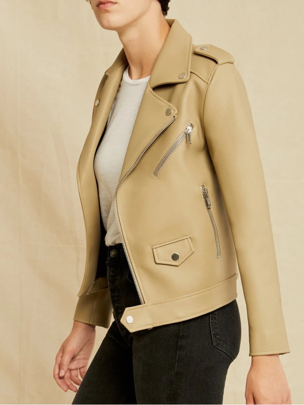DEADWOOD River Sustainable Leather‎ Biker Jacket